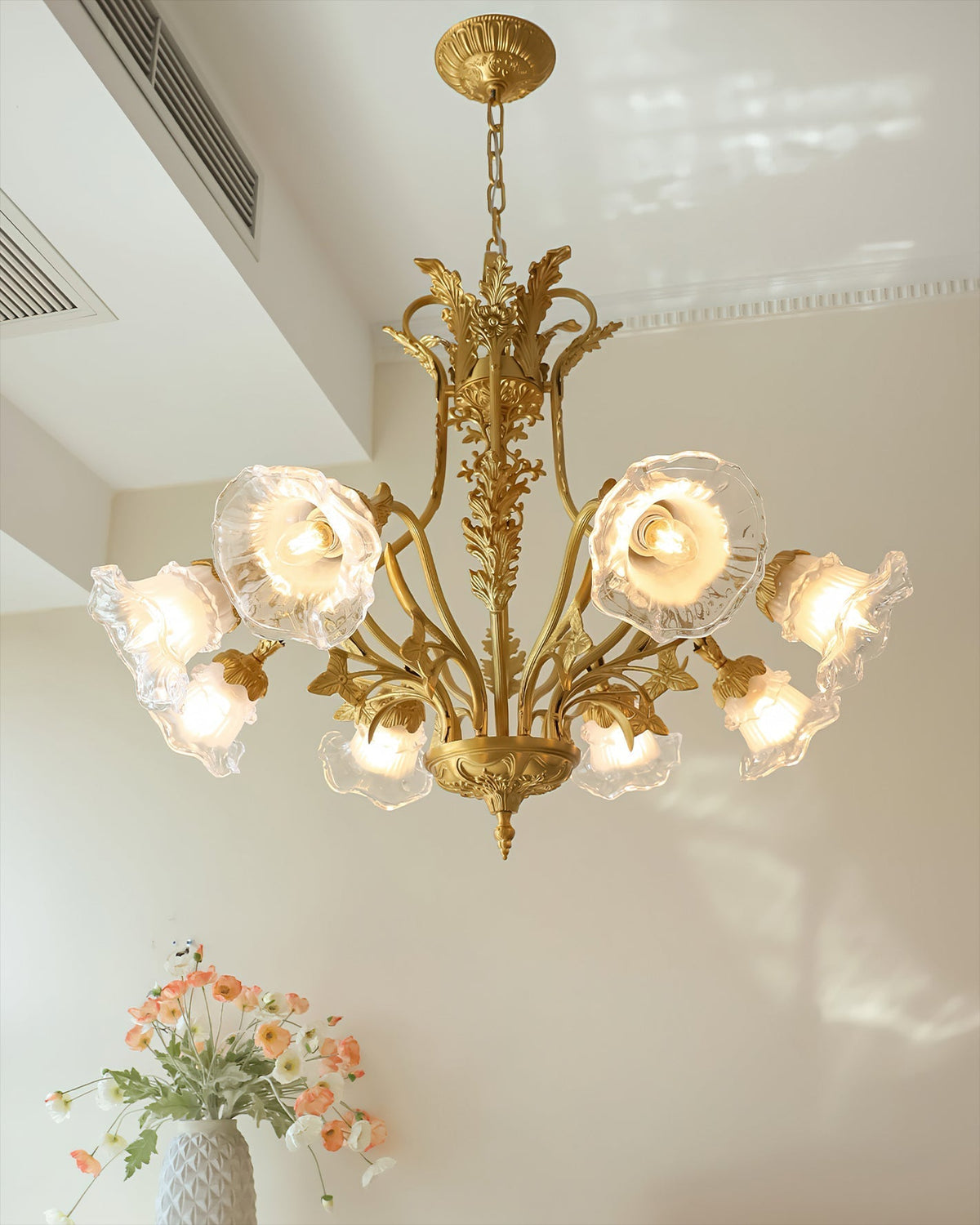 Lumaliel candelabru, cu flori
