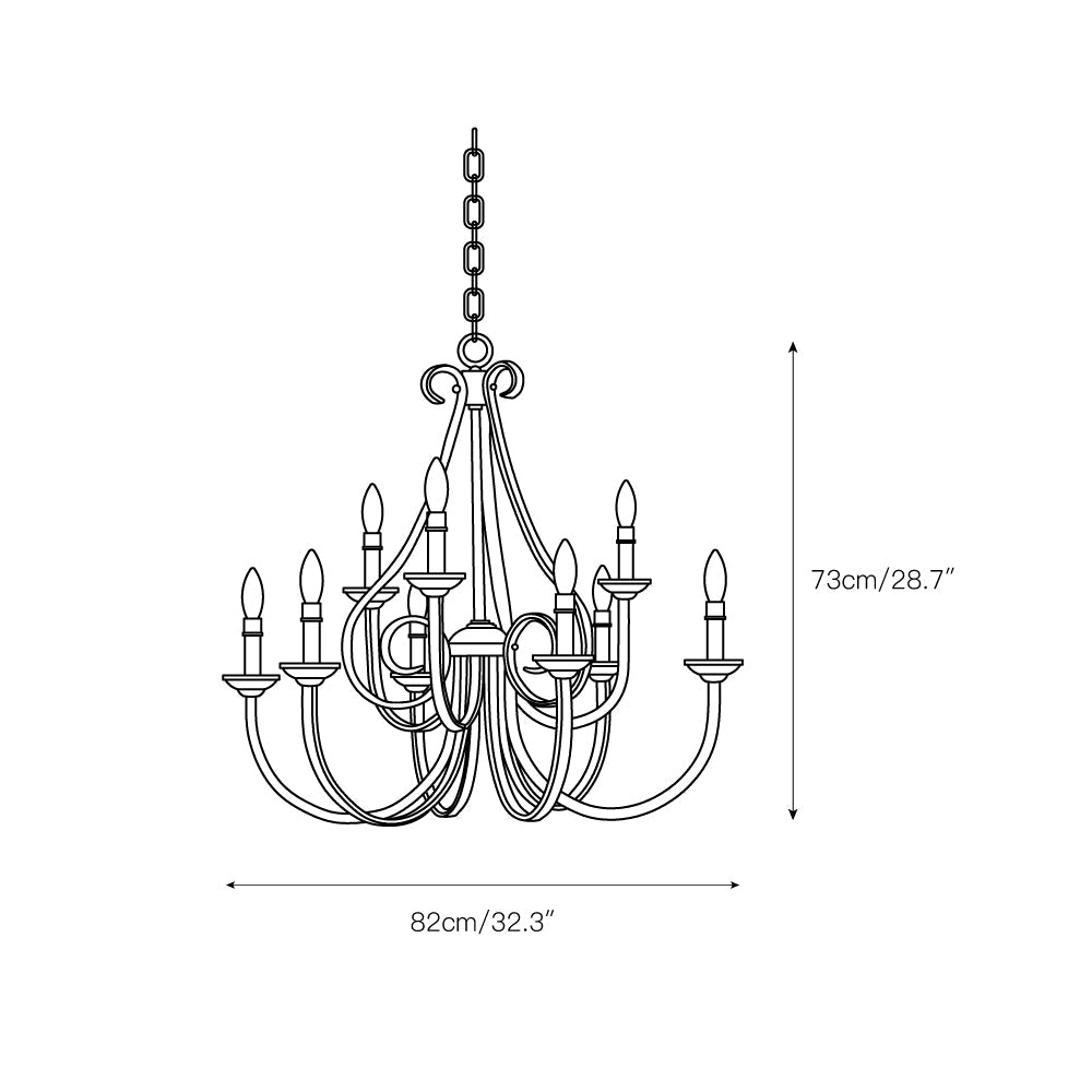 Lioririne candelabru