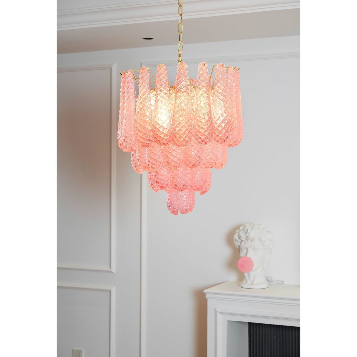 Blush candelabru