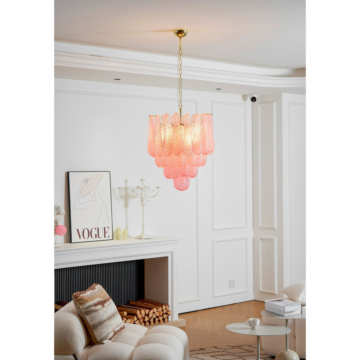 Blush candelabru