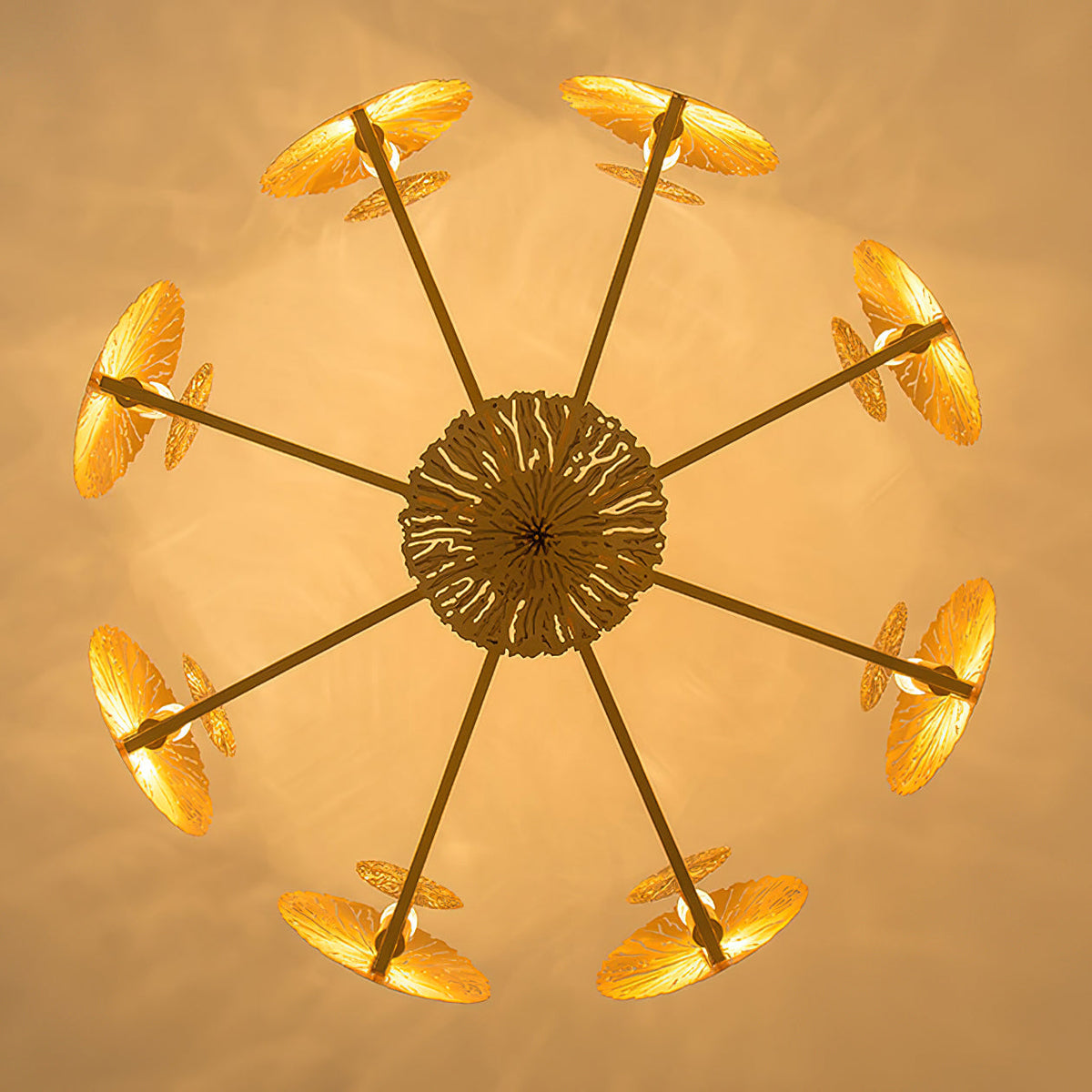 Dandelion candelabru din alamă