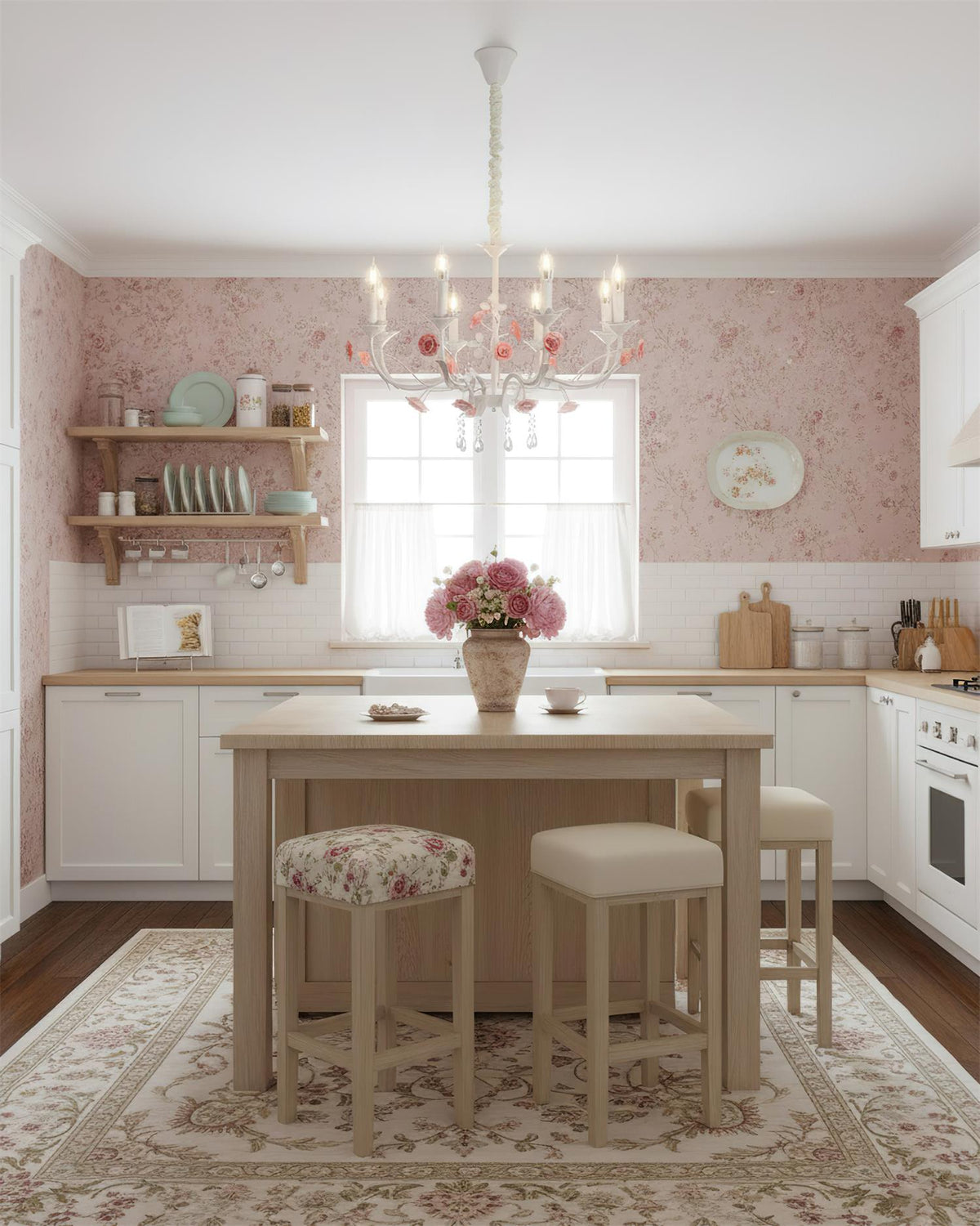 Rosamund Rose candelabru