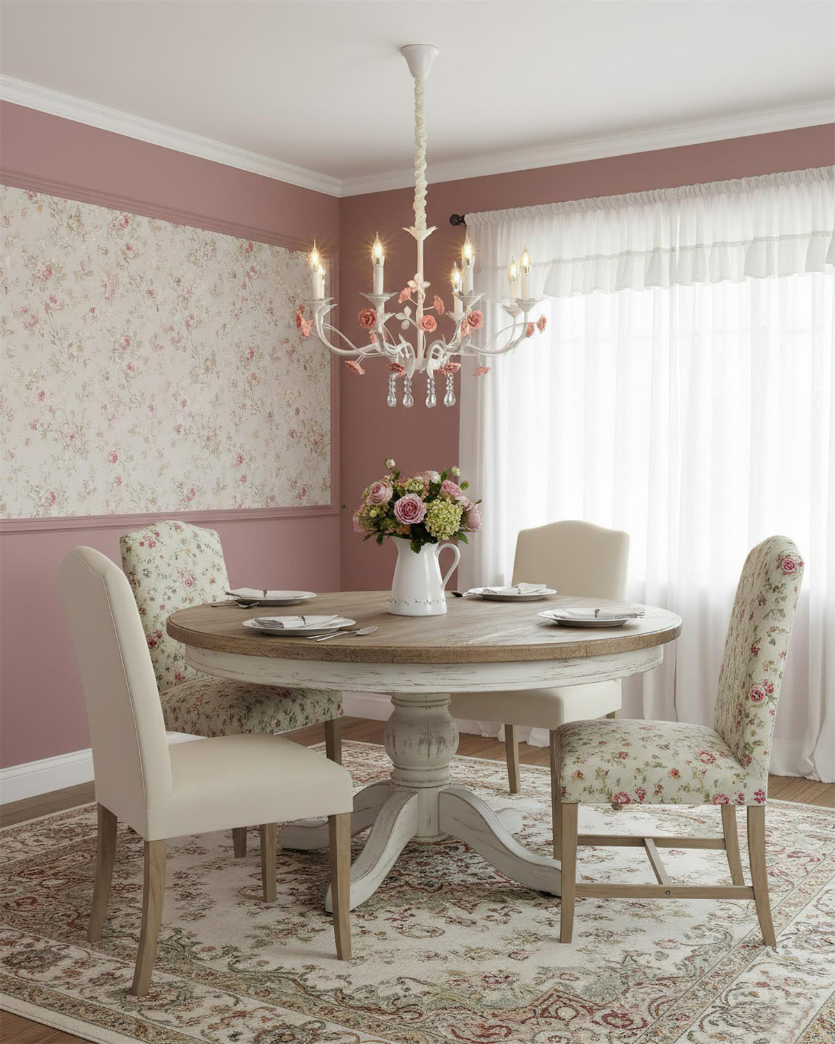 Rosamund Rose candelabru
