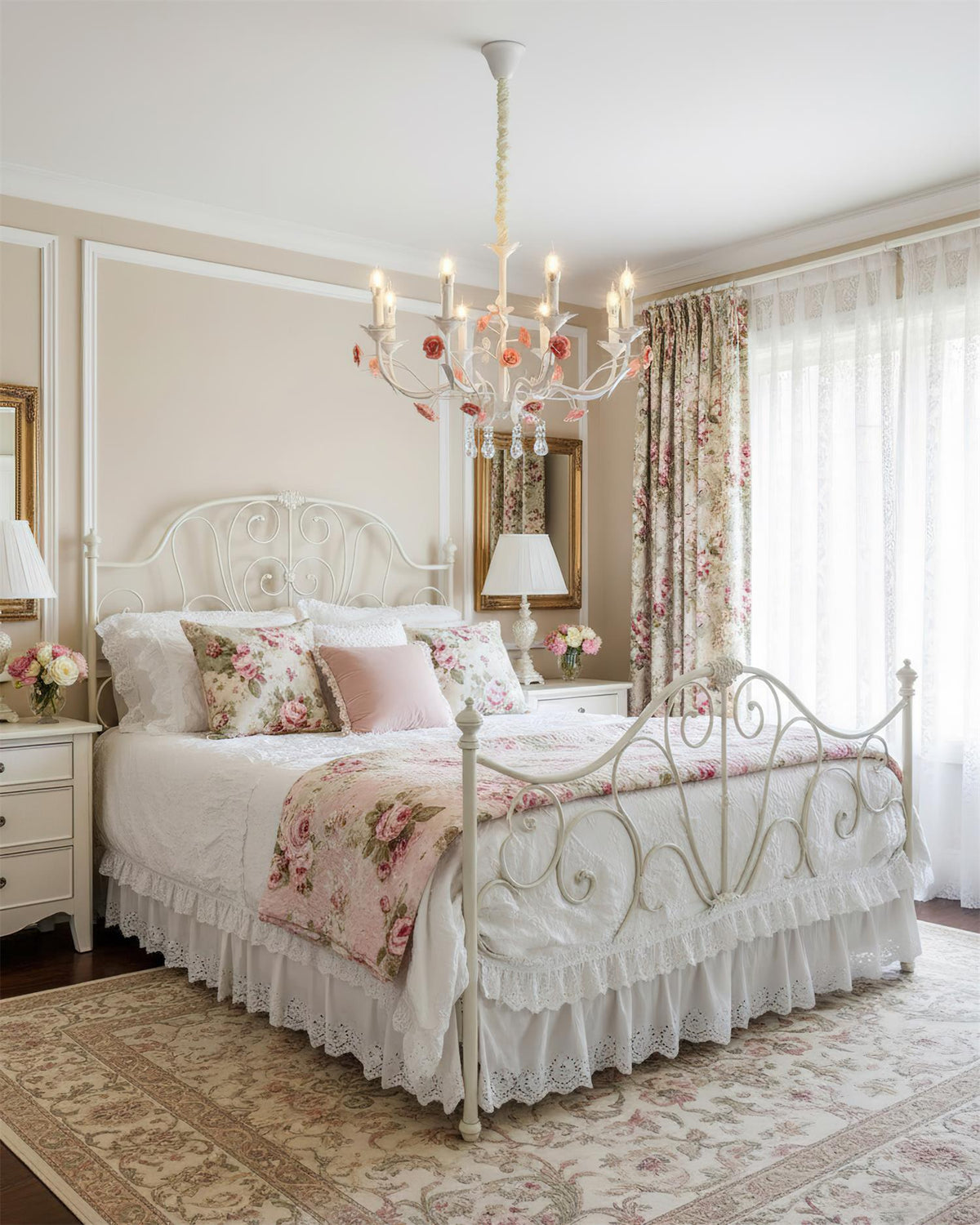 Rosamund Rose candelabru