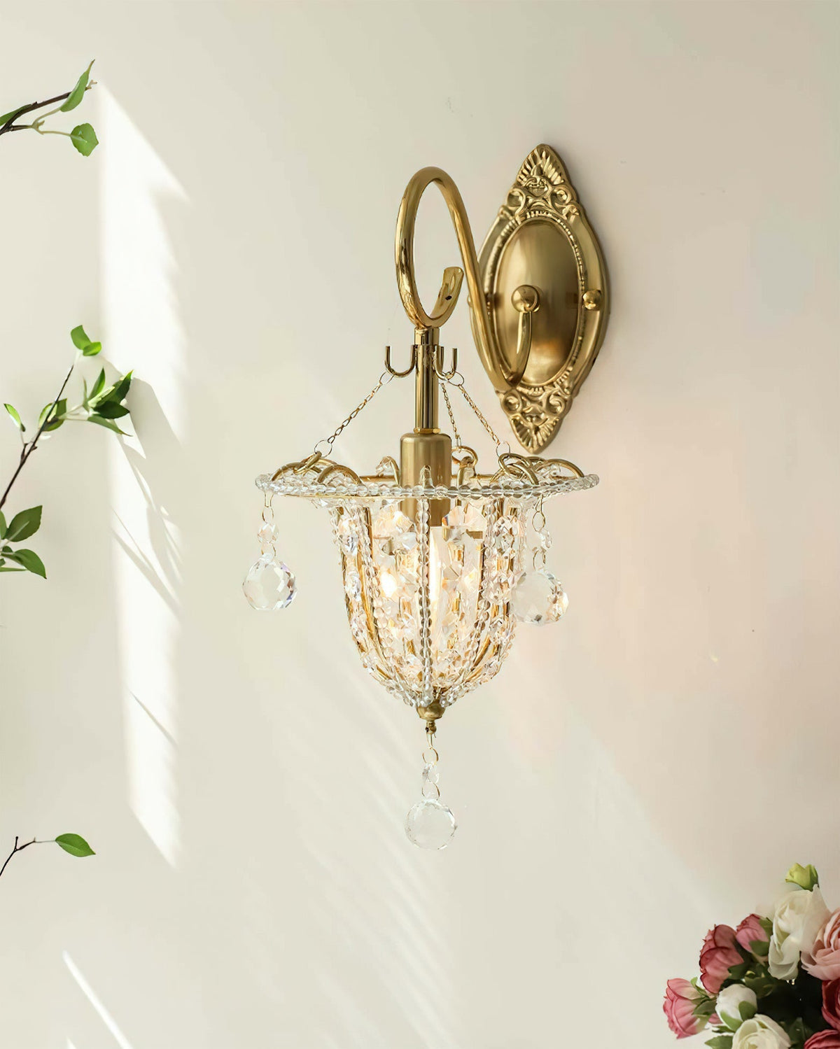 Arabella aplică de perete din cristal