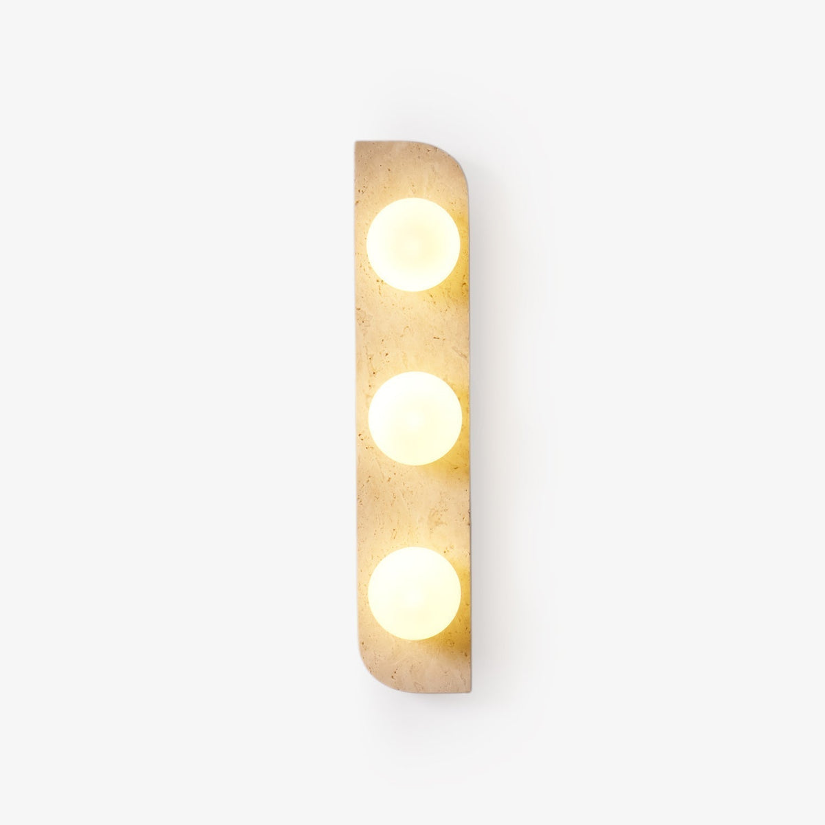 Serearia aplică de perete din travertin, minimalistă, cu ștecher