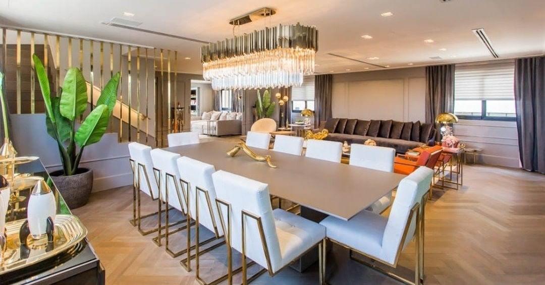 Avenu candelabru Aur cristal auriu
