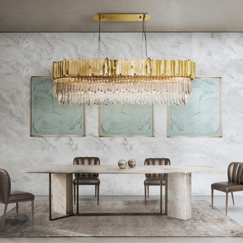 Avenu candelabru Aur cristal auriu
