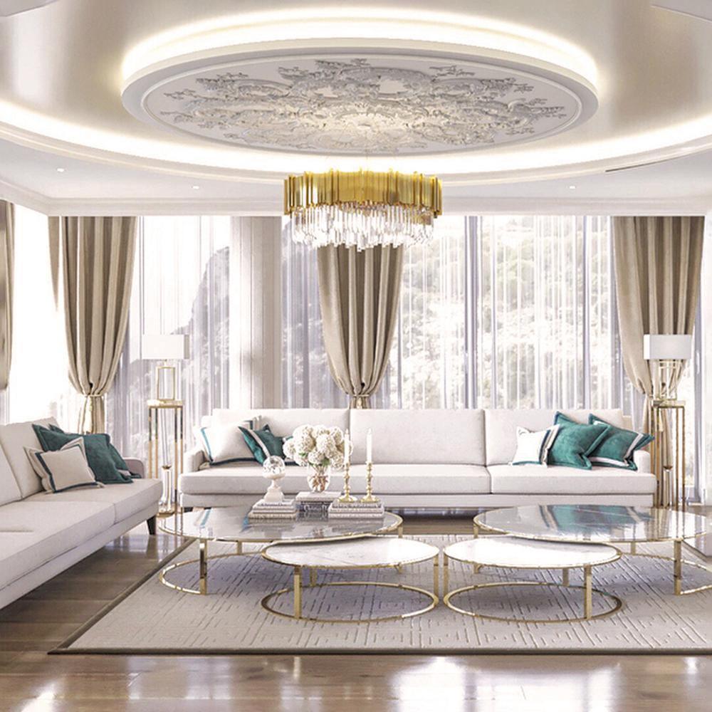 Avenu candelabru Aur cristal auriu