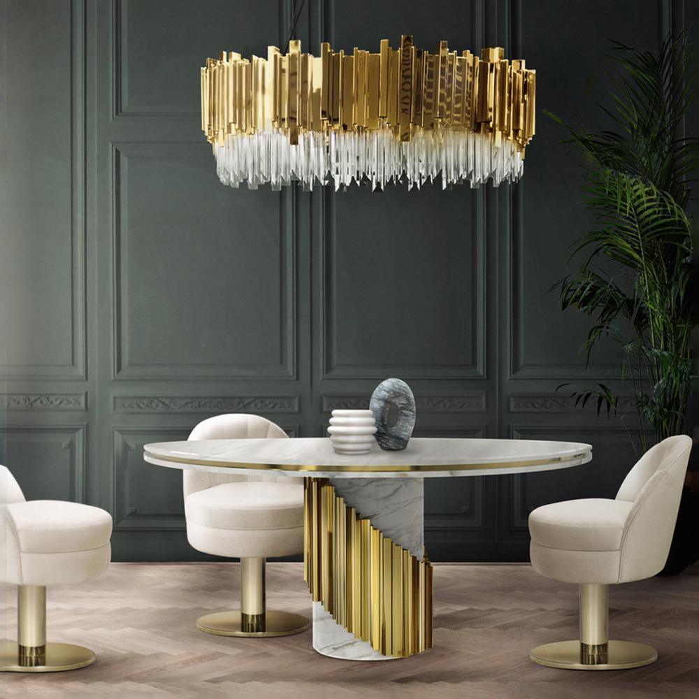 Avenu candelabru Aur cristal auriu