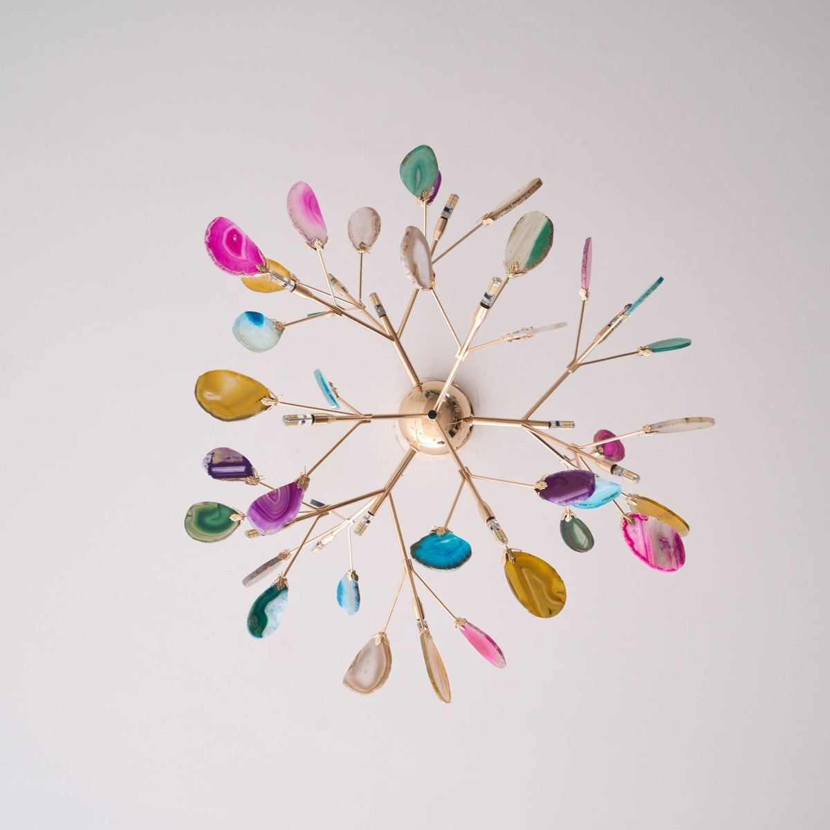 Agate candelabru Colorful Branching