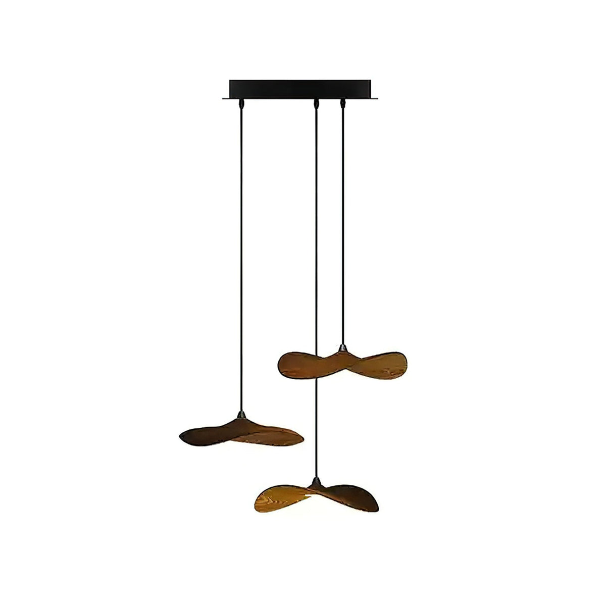 Abbott candelabru modern minimalist cu frunze goale din lemn
