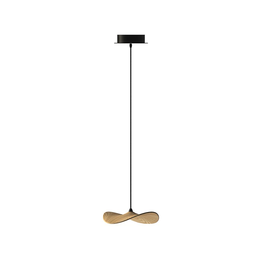 Abbott candelabru modern minimalist cu frunze goale din lemn
