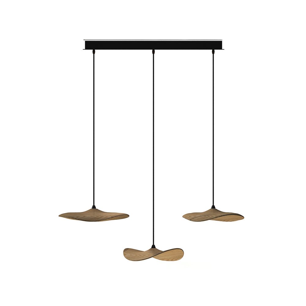 Abbott candelabru modern minimalist cu frunze goale din lemn