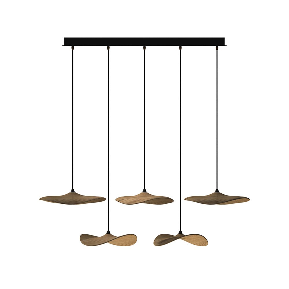 Abbott candelabru modern minimalist cu frunze goale din lemn