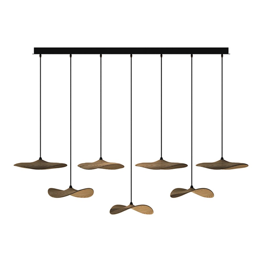 Abbott candelabru modern minimalist cu frunze goale din lemn