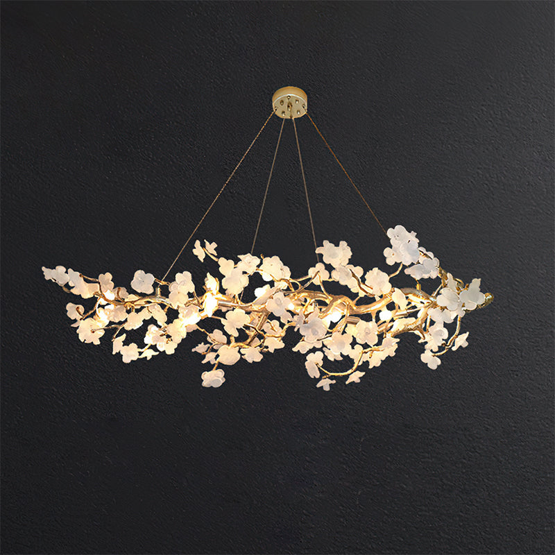Farringstone candelabru liniar sculptural floare