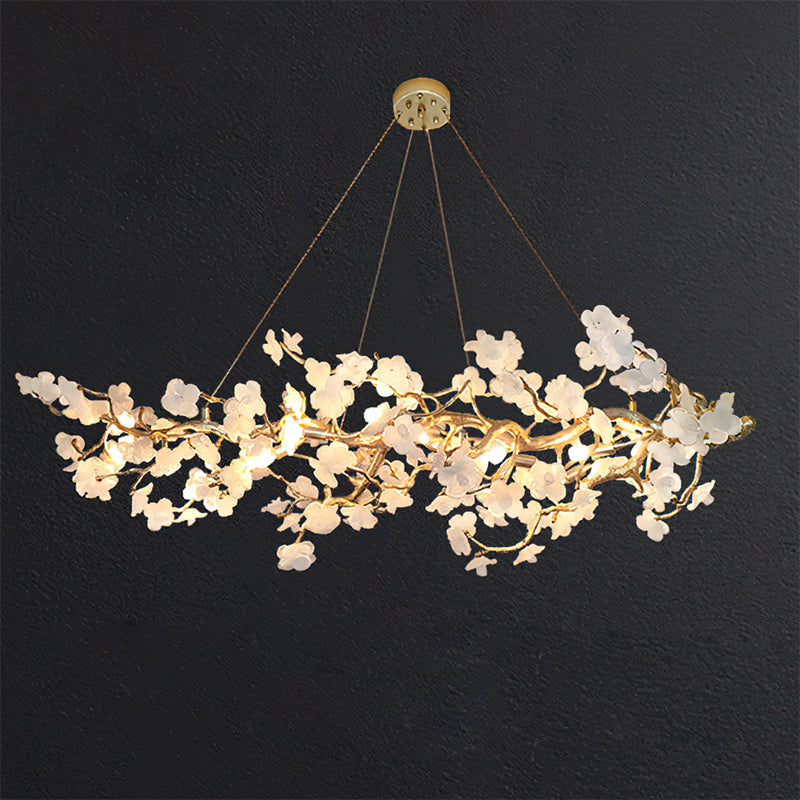 Farringstone candelabru liniar sculptural floare