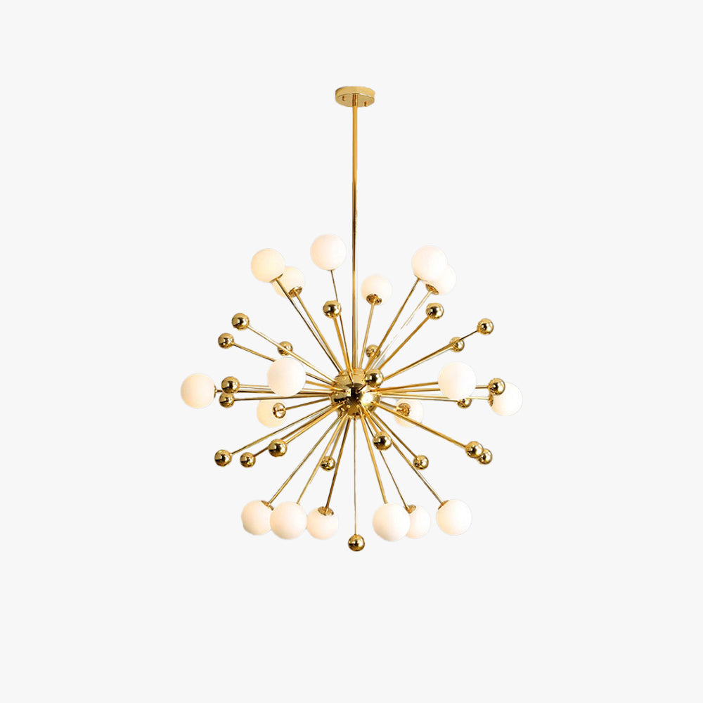 Silva candelabru LED modern din sticlă aurie pentru living/cameră de mese/cameră de dormit, pentru sufragerie