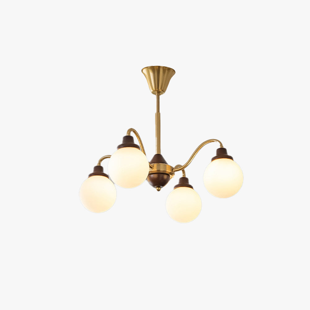 Valentina candelabru LED în stil francez, crom/auriu, pentru living/dormitor