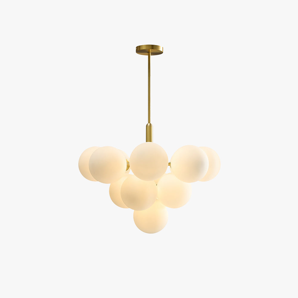 Valentina Nordic LED candelabru metal sticlă living/dormitor