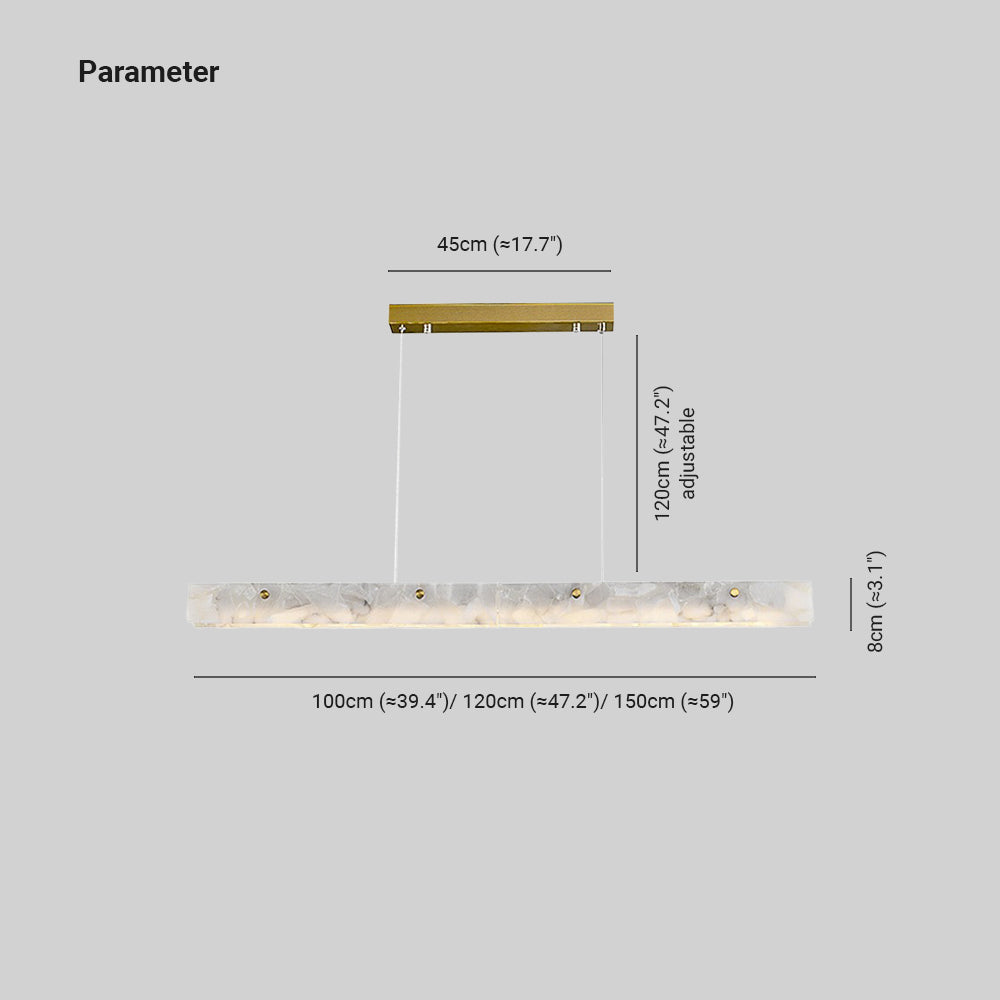Arisha lampă suspendată LED modernă cu marmură albă pentru Sufragerie/Bar