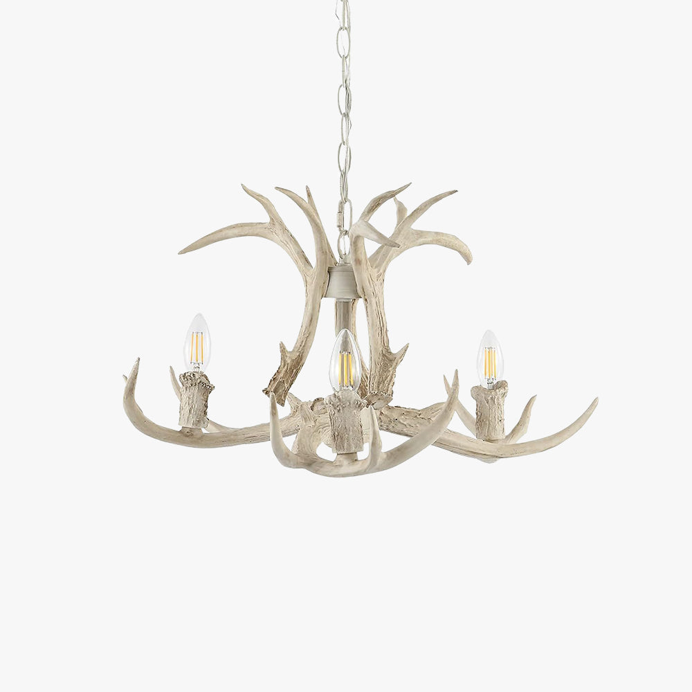 Silva lampă suspendată Retro LED alb metal Rășină Sufragerie/Cameră de dormit