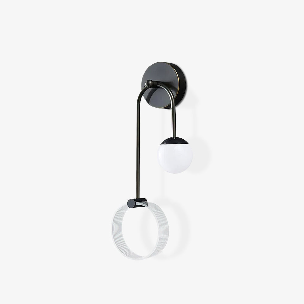 Warren aplică de perete din alamă, modernă, minimalistă, LED