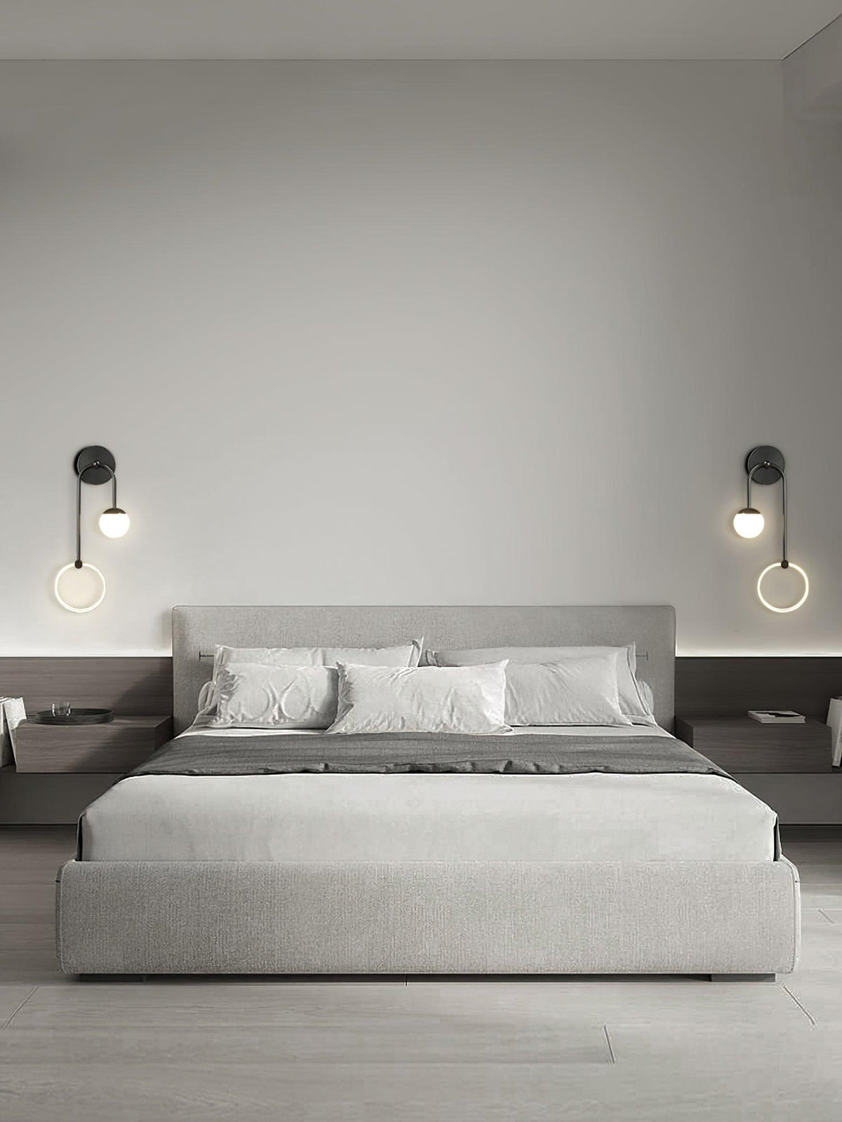 Warren aplică de perete din alamă, modernă, minimalistă, LED