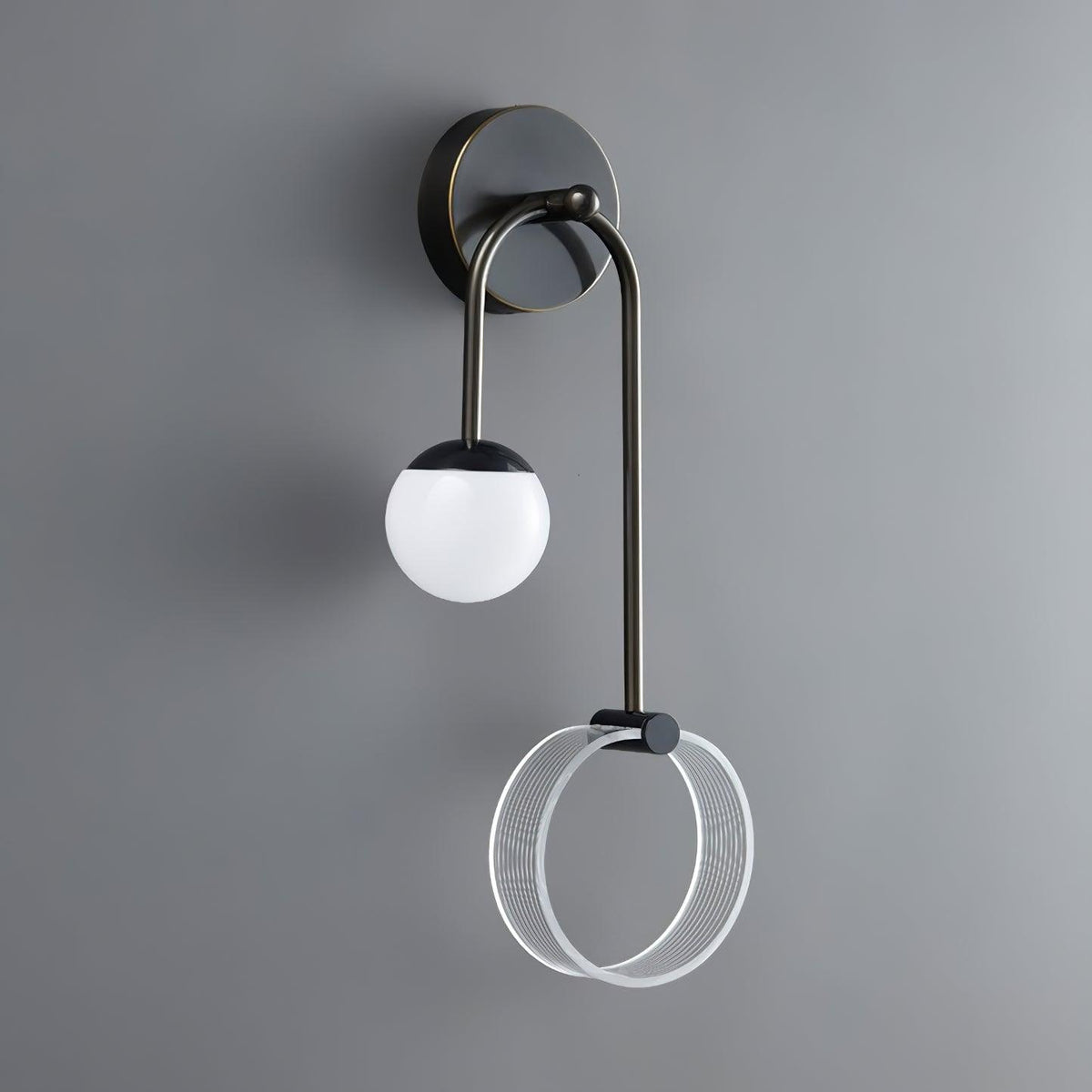 Warren aplică de perete din alamă, modernă, minimalistă, LED