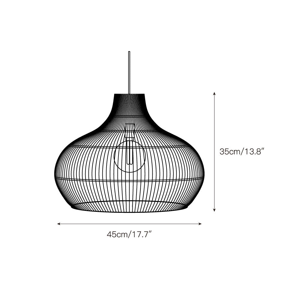 Wickle lampă suspendată