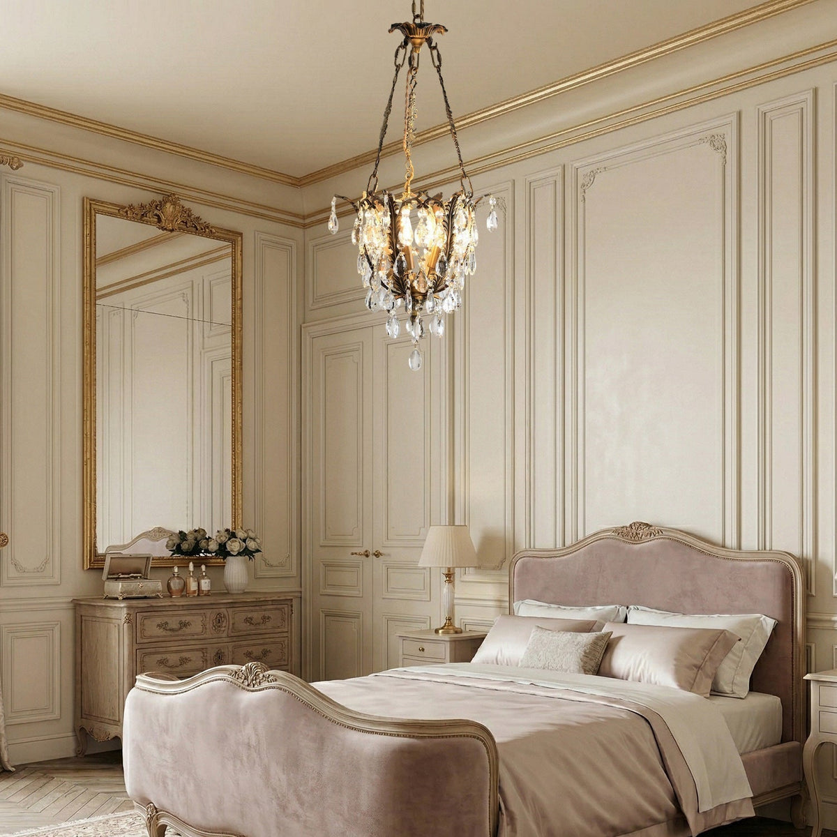 Opalina candelabru din cristal