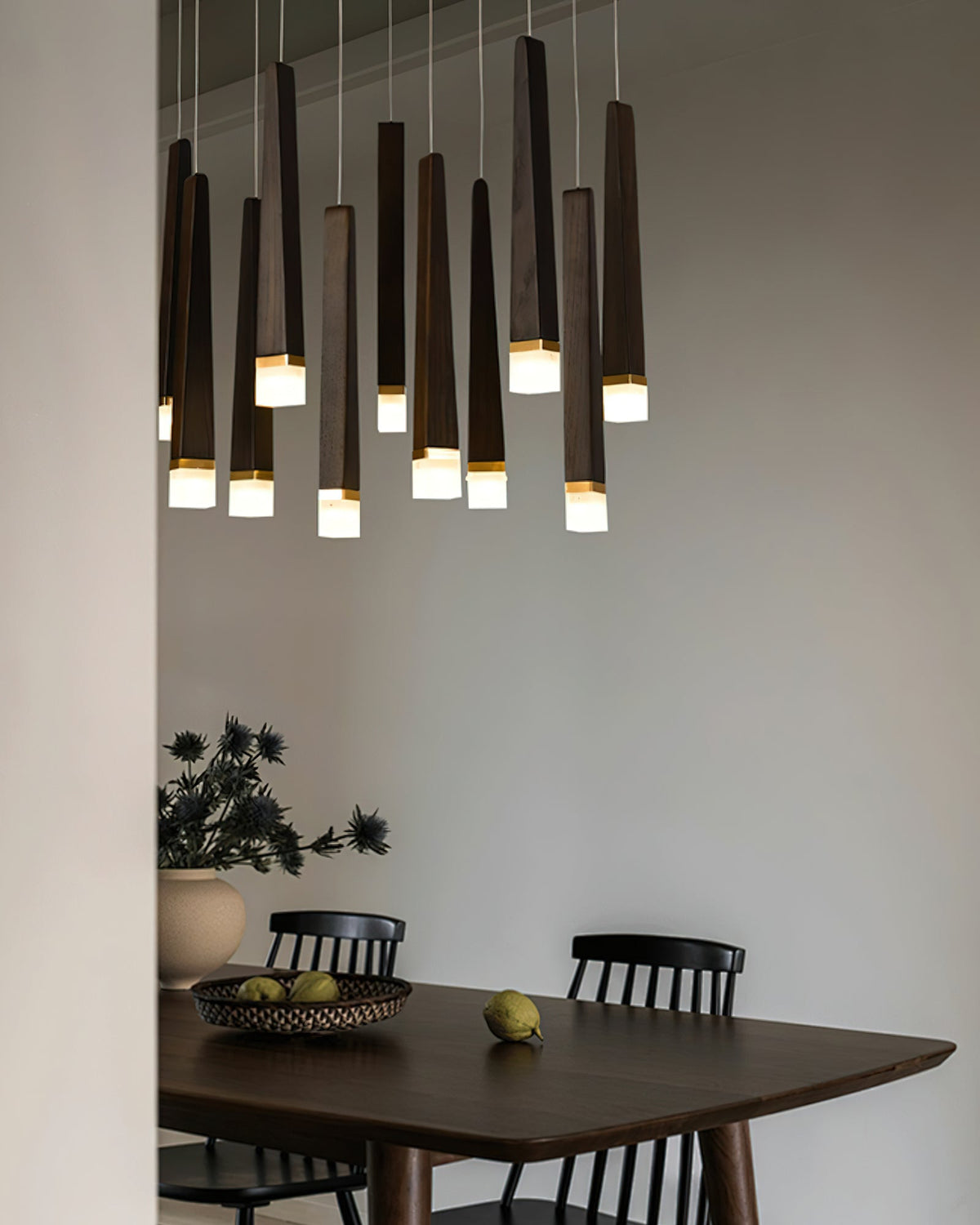 Sylielle Firewood Stick candelabru din lemn