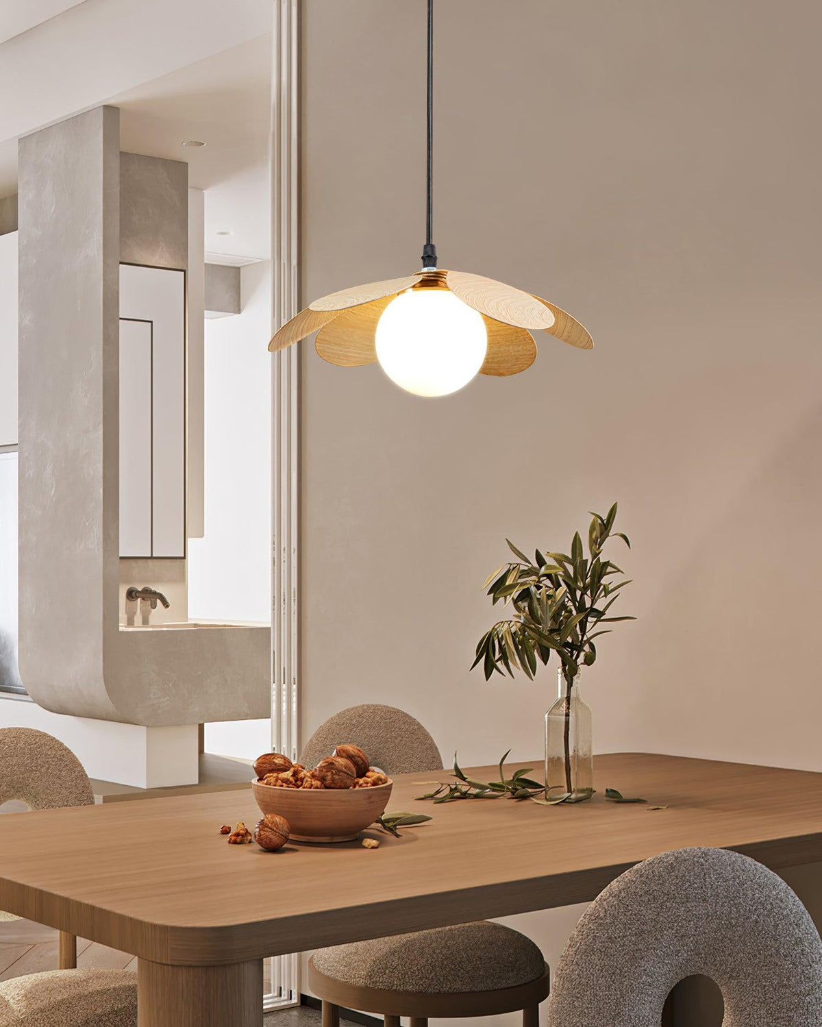 Arlenis lampă suspendată minimalistă din sticlă