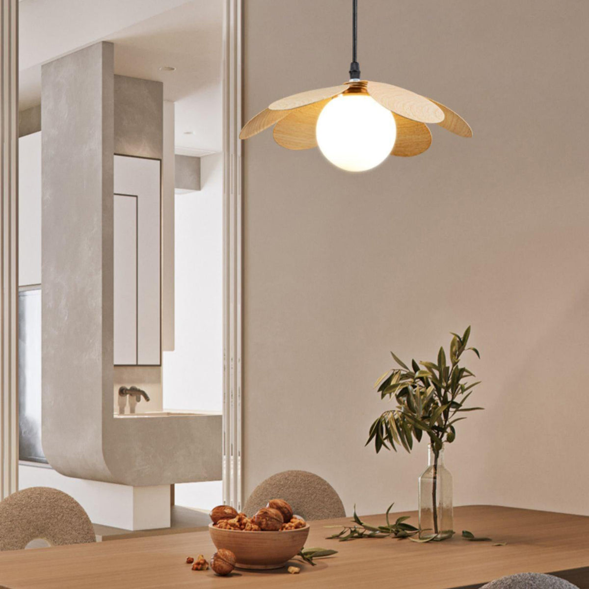 Arlenis lampă suspendată minimalistă din sticlă