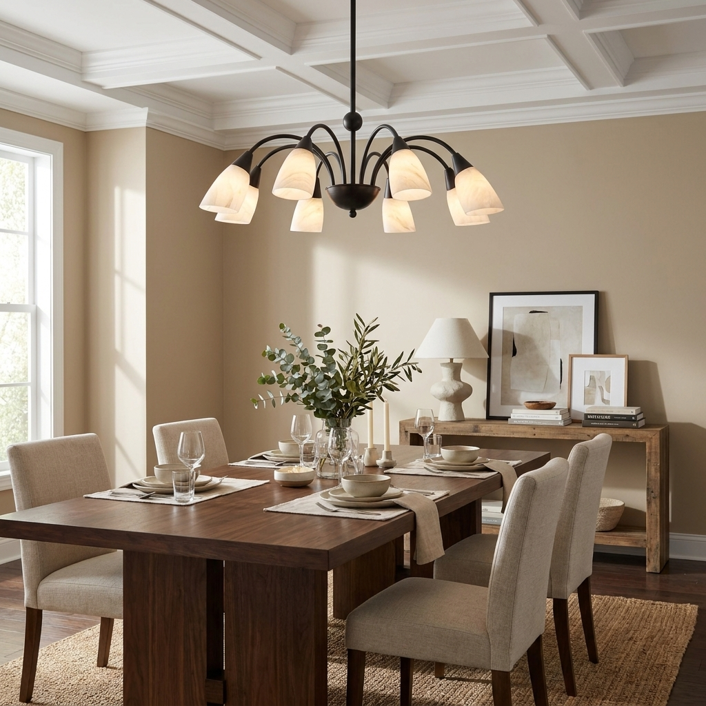 Uxford candelabru din alabastru