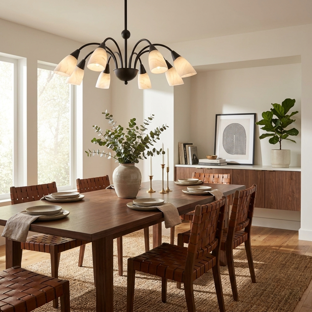Uxford candelabru din alabastru
