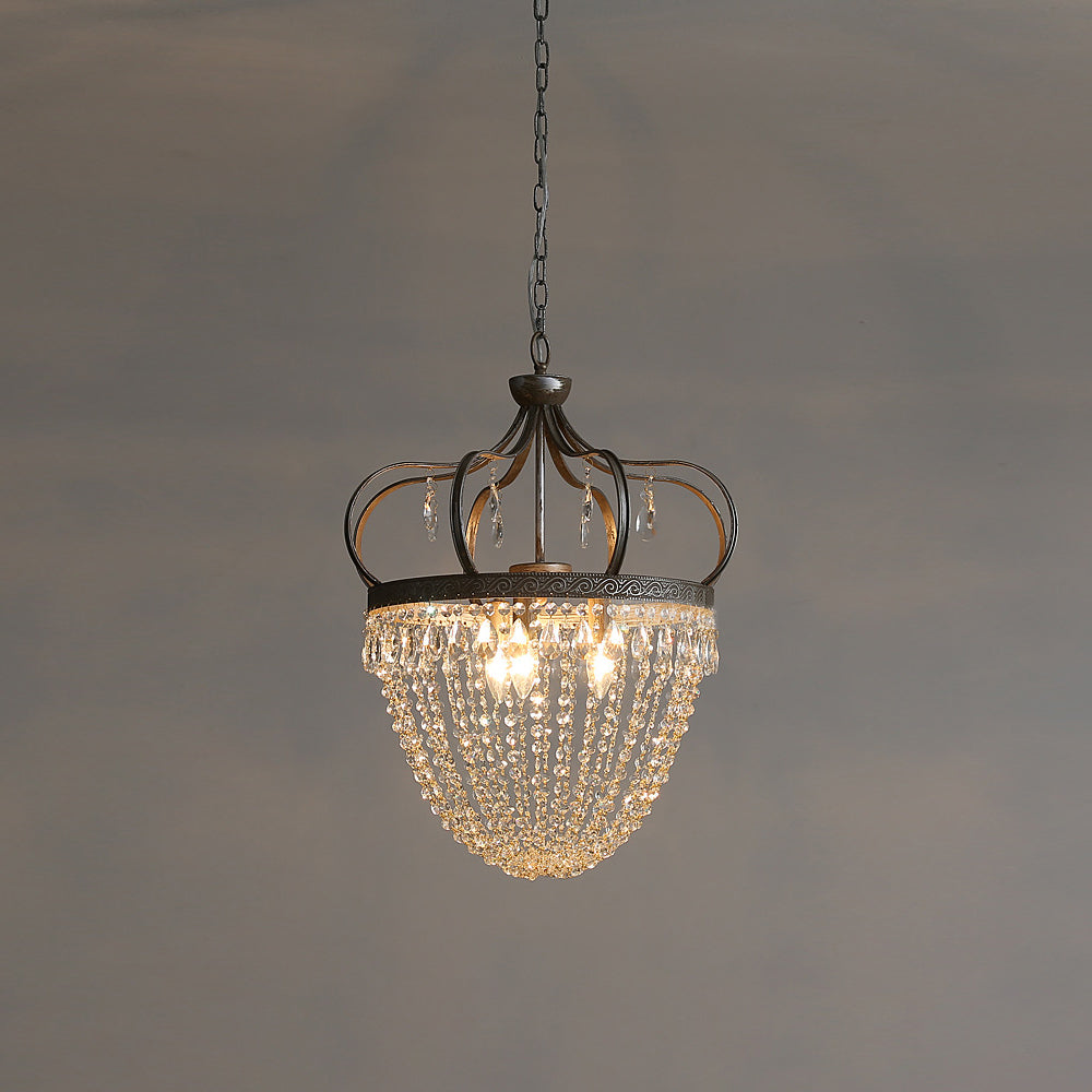 Abella candelabru cu Abajur din cristal în Formă de Lacrimă