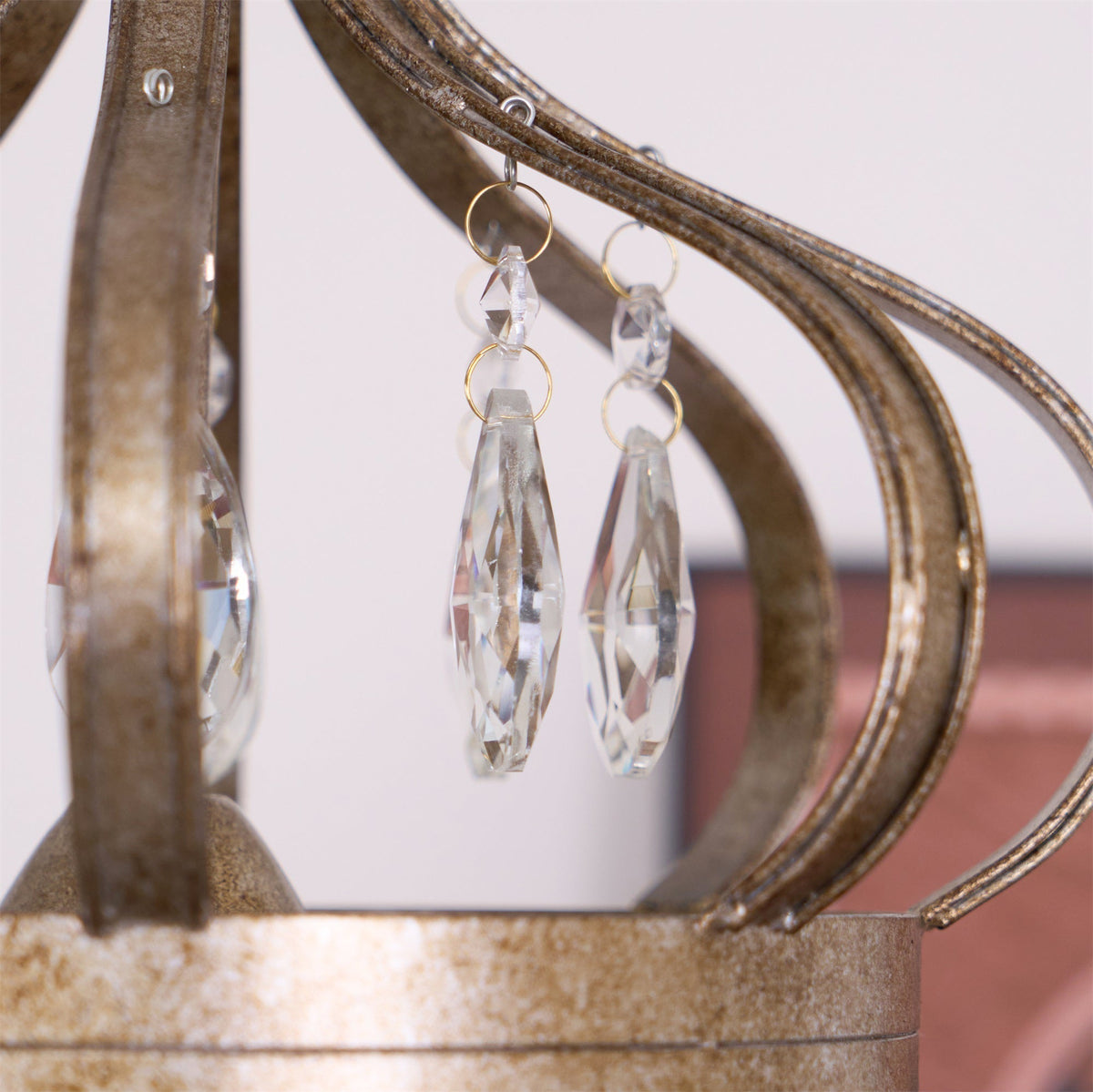 Abella candelabru cu Abajur din cristal în Formă de Lacrimă