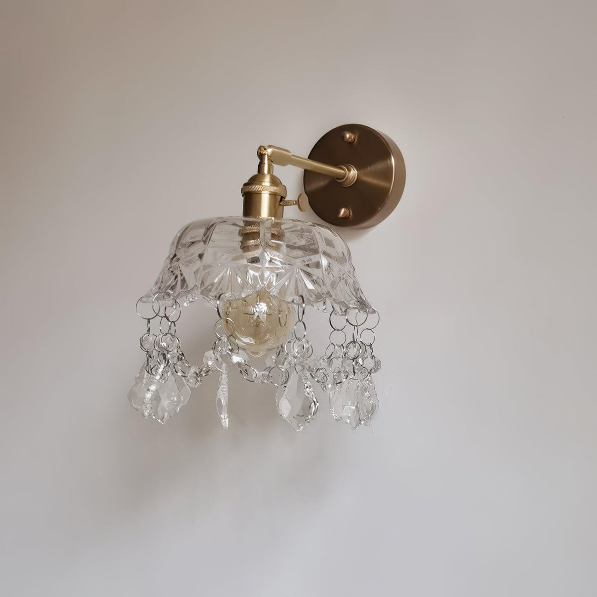 Baleno aplică de perete din cristal, postmodernă, de lux, franceză, cu ciucuri