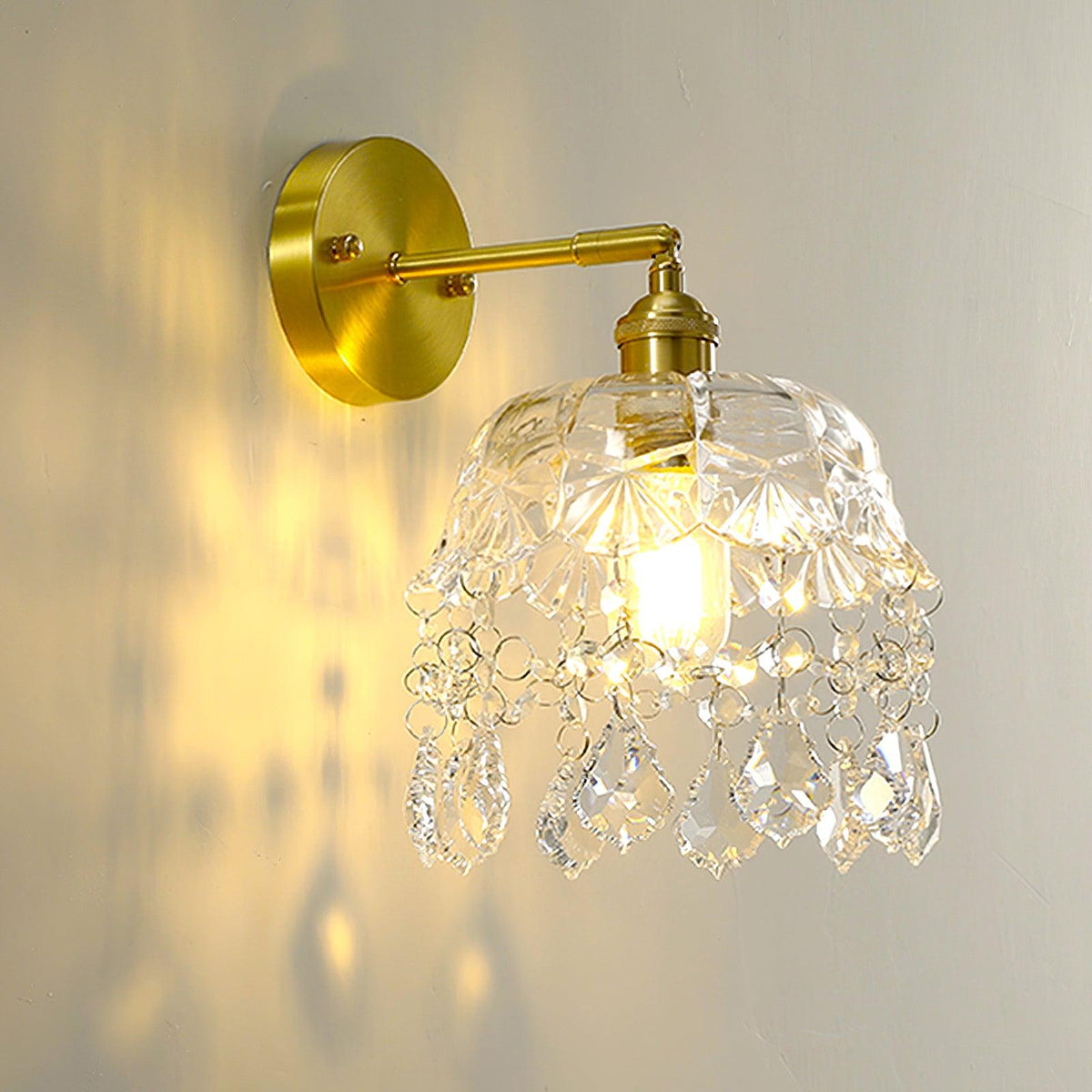 Baleno aplică de perete din cristal, postmodernă, de lux, franceză, cu ciucuri