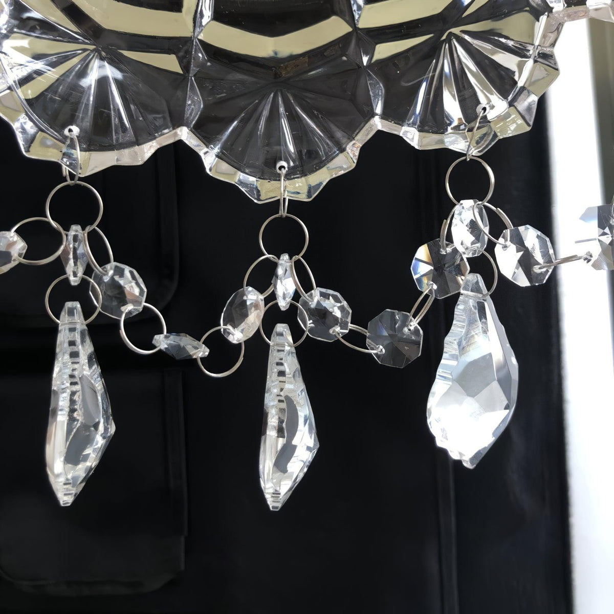 Baleno aplică de perete din cristal, postmodernă, de lux, franceză, cu ciucuri