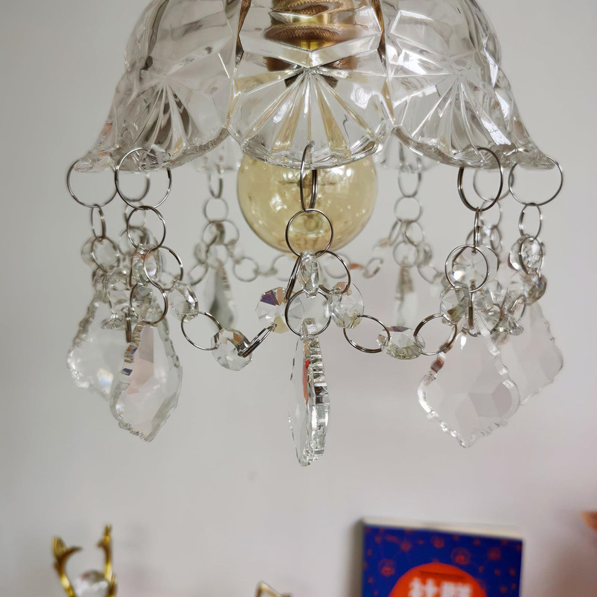 Baleno aplică de perete din cristal, postmodernă, de lux, franceză, cu ciucuri