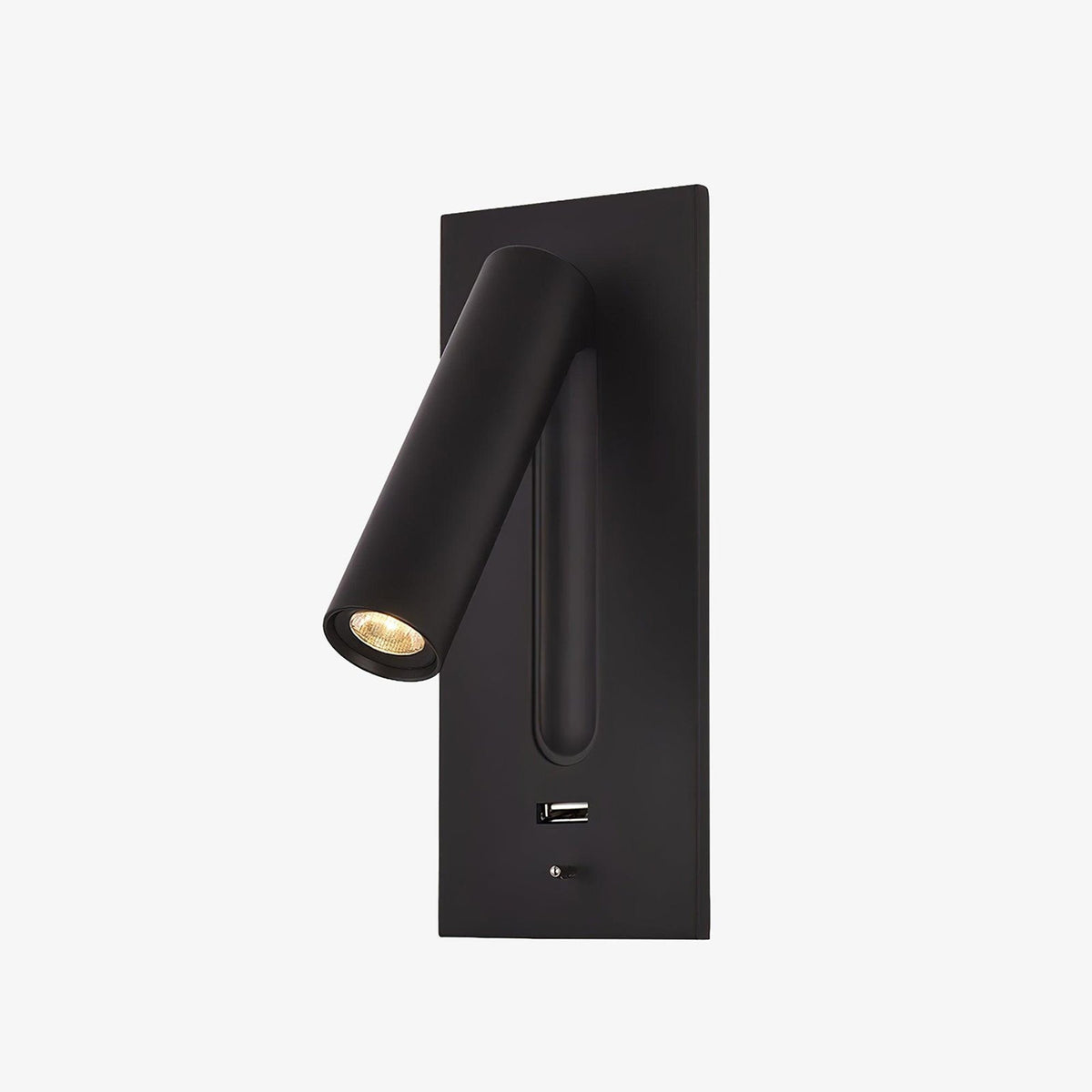 Sothis aplică de perete modernă minimalistă pentru pat USB negru