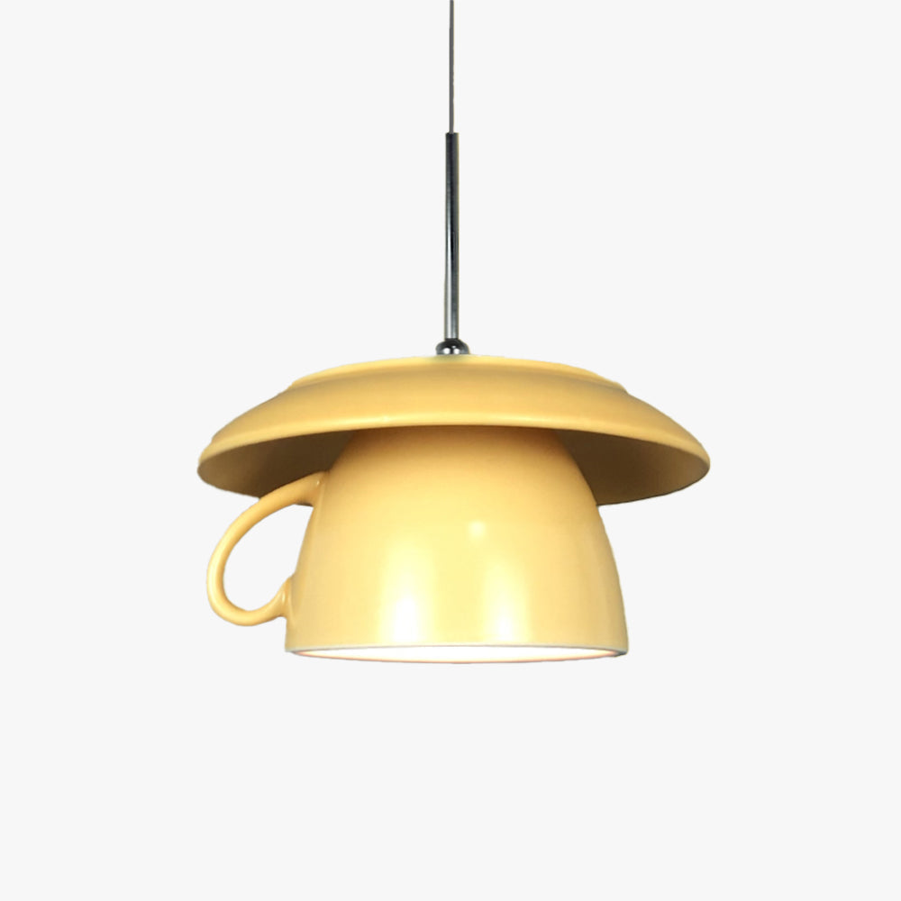 Valentina Pop Art Cup Ceramic LED lampă suspendată pentru living / Studiu / dormitor