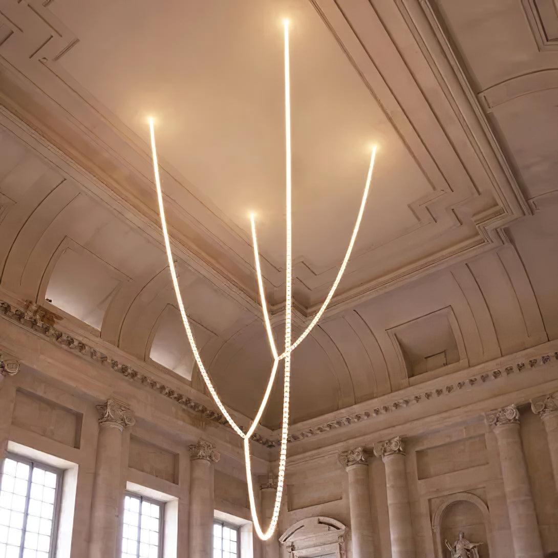 Nexus candelabru din cristal, cromat