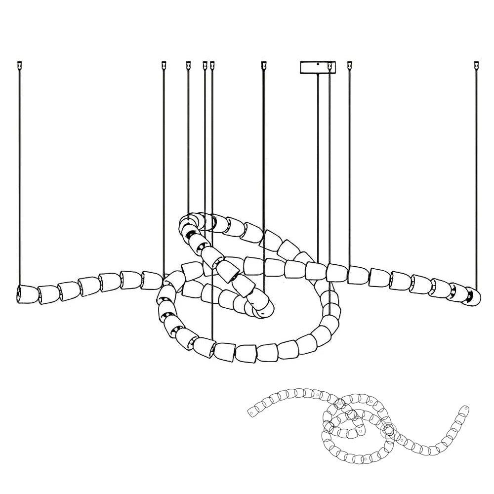 Nexus candelabru din cristal, cromat