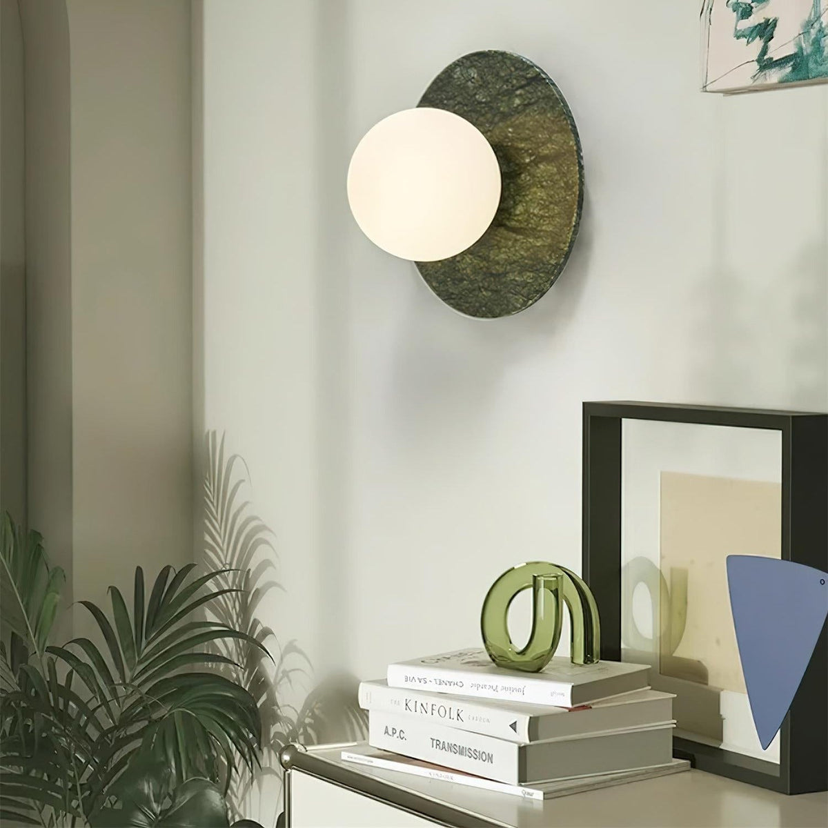 Enox aplică de perete din marmură, minimalistă, cu glob