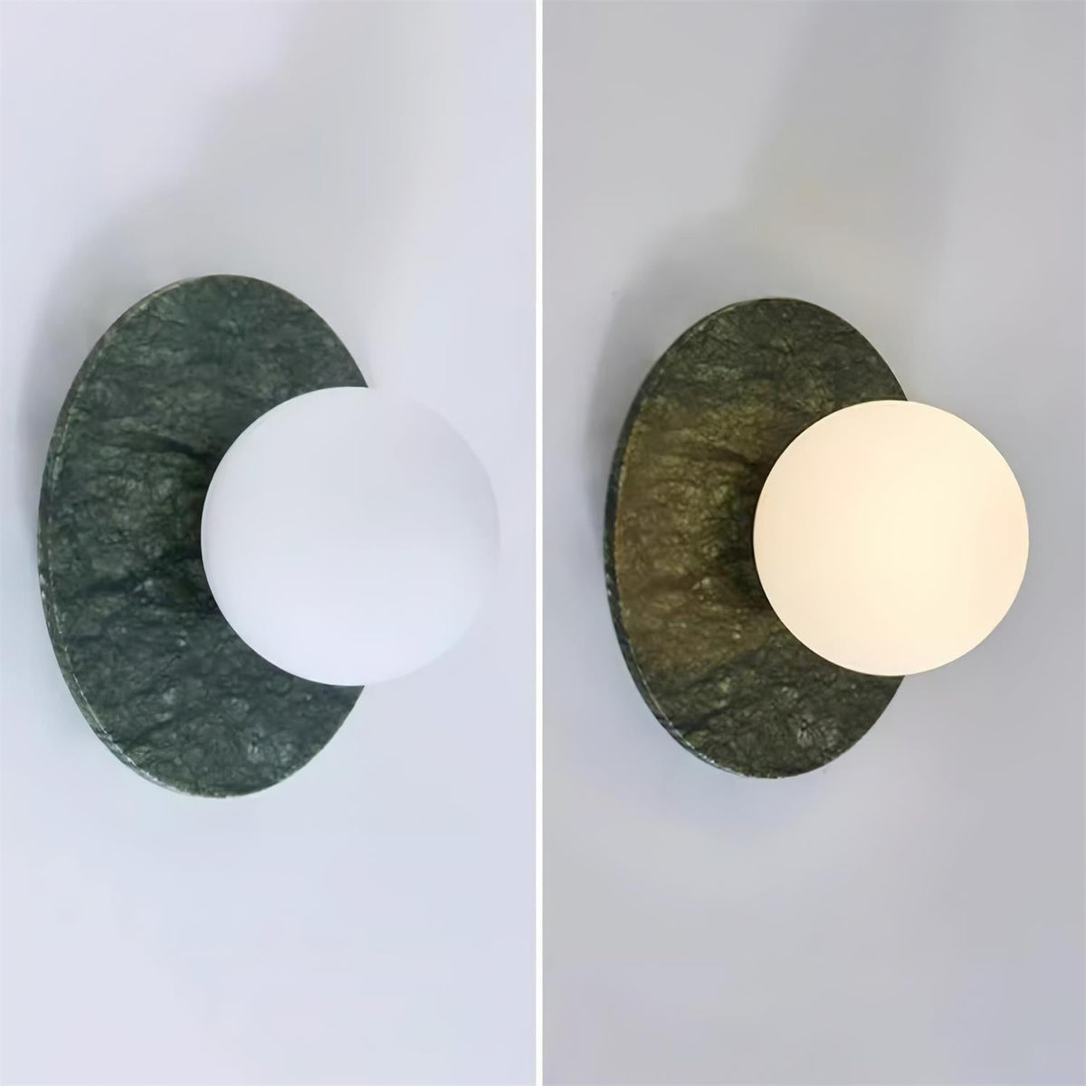 Enox aplică de perete din marmură, minimalistă, cu glob