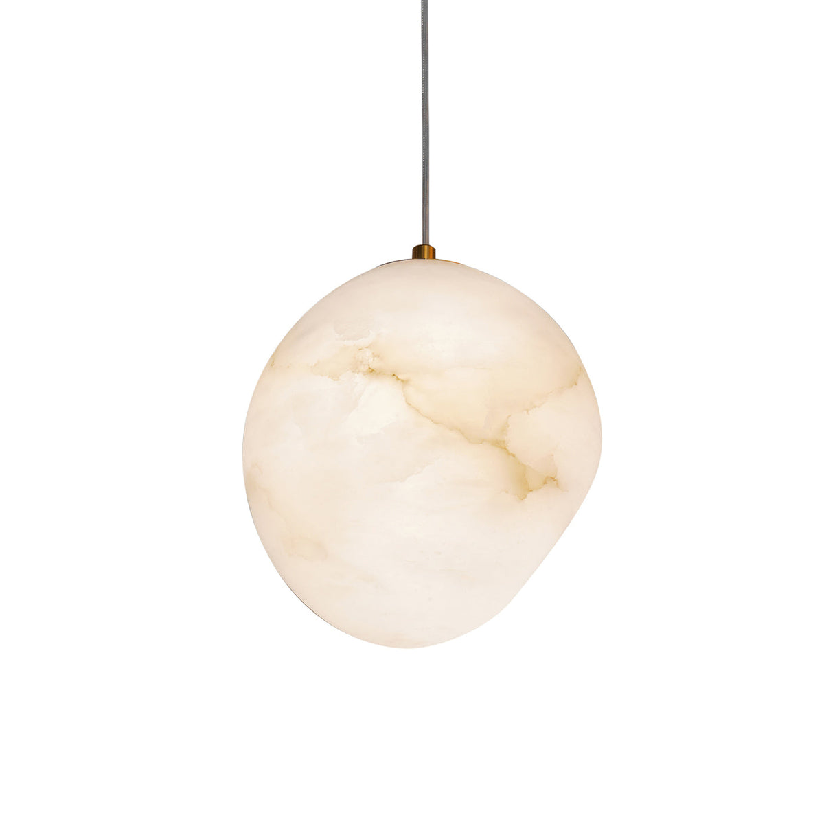 Ralen lampă suspendată din alabastru cu finisaj de alamă